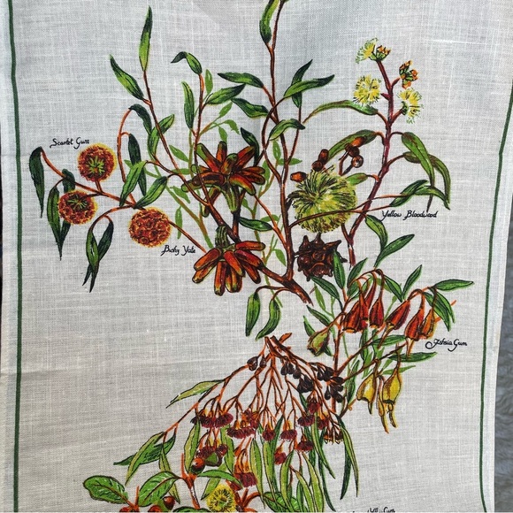 Pure Linen Australian Botanical Wall Art Hand Printed - Picture 10 of 10
